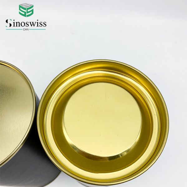 Food Grade Kraft Coffee Tube Packaging With Metal Plug Lid Custom Height