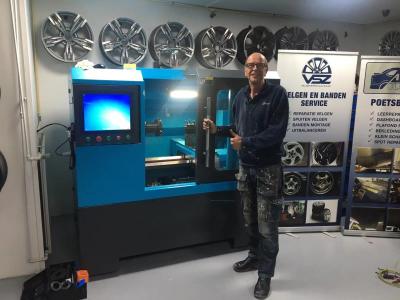 24 Inches Alloy Rim Lathe Machine Fully Automatic  CNC Alloy Wheel Diamond Cut Machine