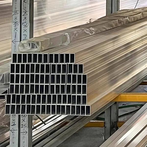 Extruded Aluminium Tube Profiles Fittings Hollow Aluminium Tubing Square