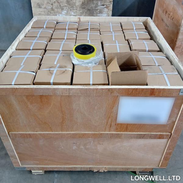 40Cr Piston pompe à boue pièces détachées NBR caoutchouc AH000004050200 acier forgé