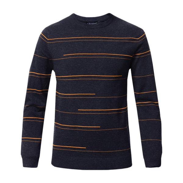 Pure Cashmere Men's Winter Knit Pullover Sweaters Business Style OEM Service