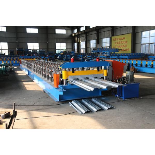 688 Steel Floor Tiles Making Machine , PLC Control Cold Roll Forming Machine