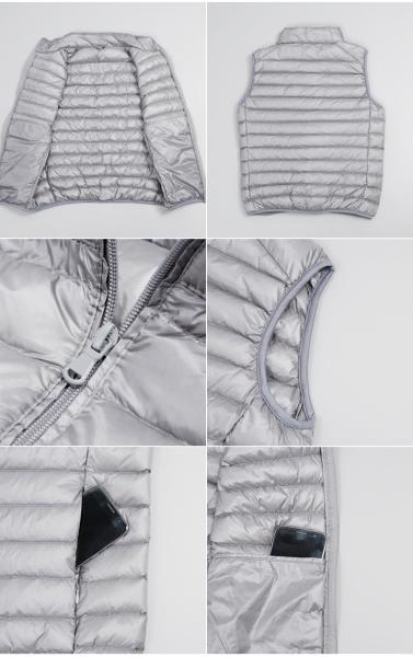 Moda Plus Size Casacos com almofadas Slim Fit Compressão Utilidade Colete de bolha Veste sem mangas Roupas acolchadas Veste superior masculino