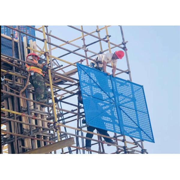 Fast Lifting Speed Industrial Construction Safety Screens 20mmX20mmX0.5mm Frame