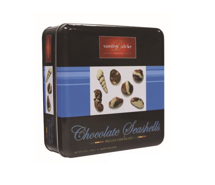 Recycled Material Valentine Gift Chocolate Tin Box / Rectangle Biscuit Candy Tin Box