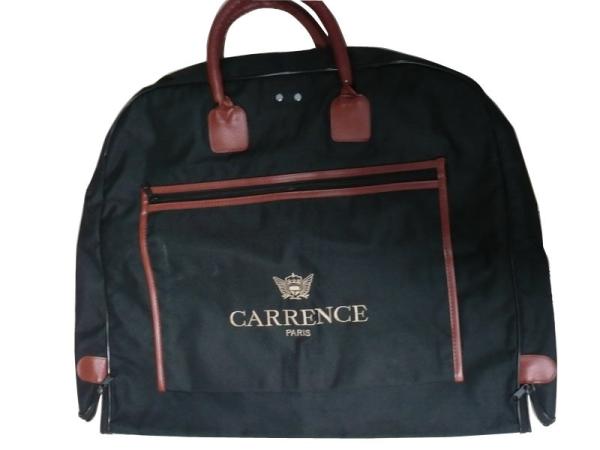 Recycle Carence 800d Oxford Fabric Suit Garment Bag With Zipper Closure, Leather Handle