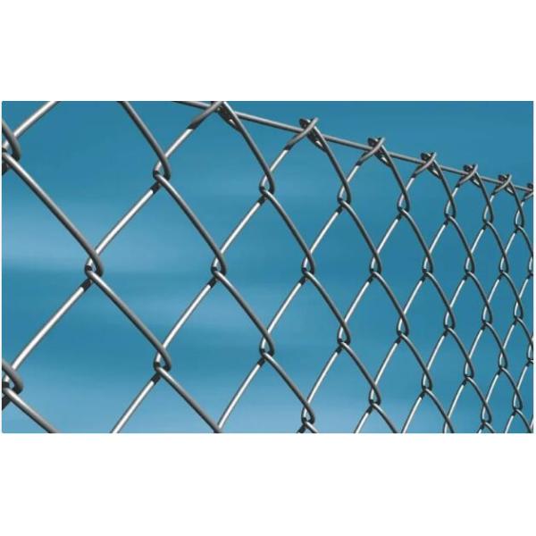 Wire Green Vinyl 9 Gauge Chain Link Fence Fabric Residential 70x70mm