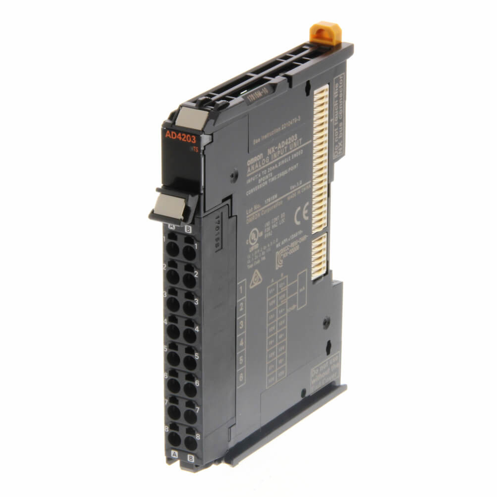 8 пунктов блока ввода аналога модуля NX-AD4203 13 PLC Omron сдержанного