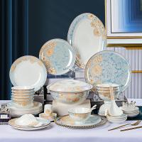 Ensemble en céramique moyen de vaisselle pour le regard classique d'utilisation à la maison de restaurant