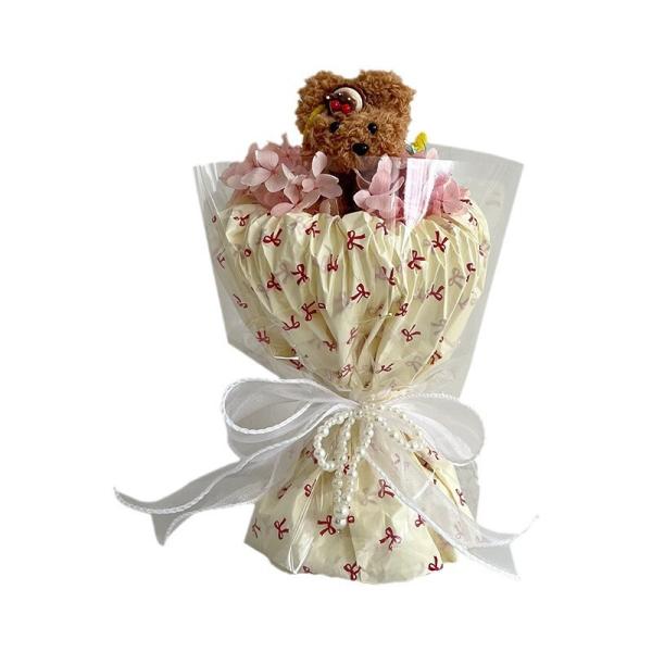 Sídney muñeca de papel twist stick cachorro viejo hombre de nieve ramo de San Valentín regalo creativo para novia