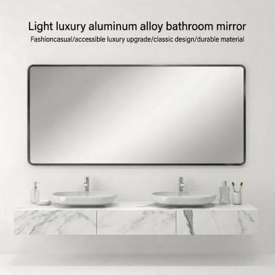 Kingstin Custom LED Bathroom Mirror Aluminum Frame Anti-Fog 3-Color RGB Wall