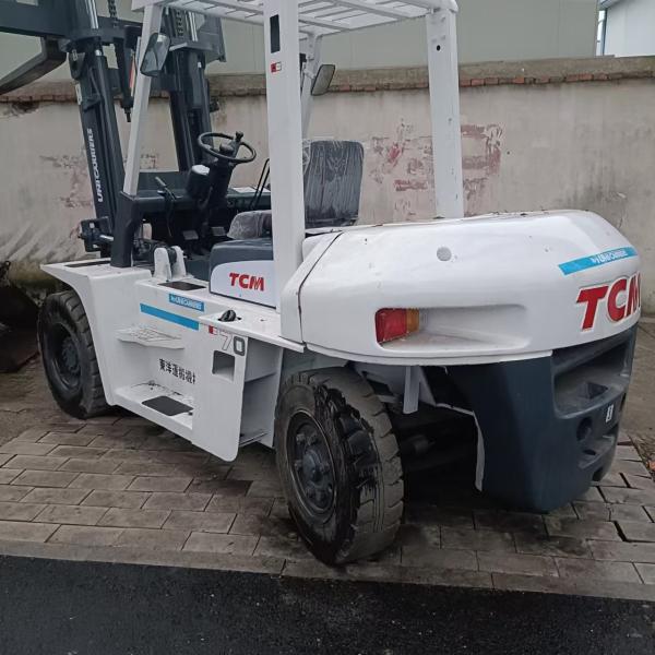 Original Paint Used Diesel Forklift TCM 70 Construction Diesel Loading Machine