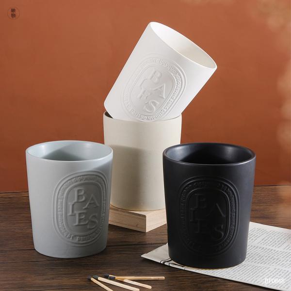 Выбитое штейном пустое керамическое Multi опарника свечи покрашенное с деревянными крышками