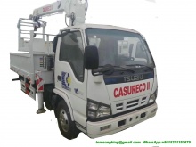 ISUZU Caravan Outdoor Mobile Camping Truck With Living Room for 5-6 men top replacement air fan and  solar panel