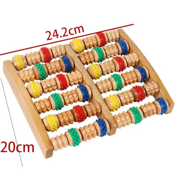 Foot Massager Care Tool Wooden Roller for Foot Care and Reflexology Depend on Type