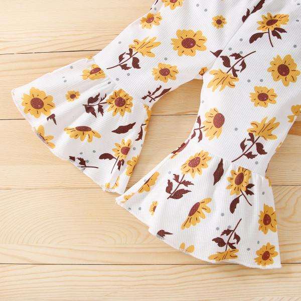 Trumpet Sleeve Spring Children'S Clothing Two Piece