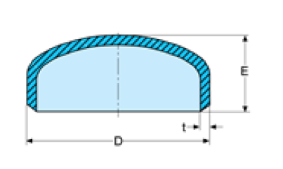 Duplex / Austenitic Stainless Steel Buttweld Caps , Butt Weld End Cap