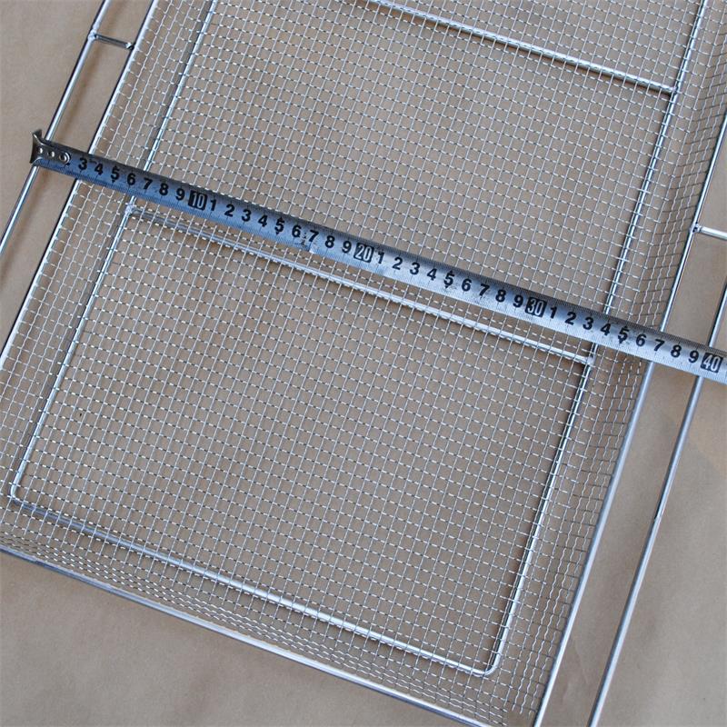Food Grade 304 316 Stainless Steel Electro Galvanized Wire Mesh Tray with Quick Connect Coupler for Cable Management