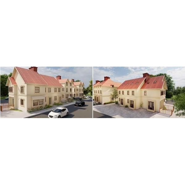 3-этажные сборные жилые дома с легкой стальной конструкцией