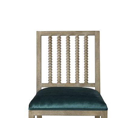 Bobbin Spindle Back Upholstered Dining Chair CYC-053