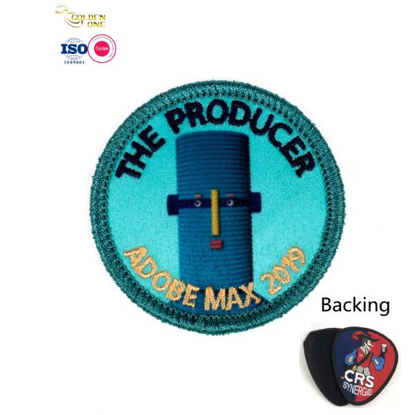 Anime Embroidered Cloth Patches Heat Cut Sticker Silicone Rubber Patch