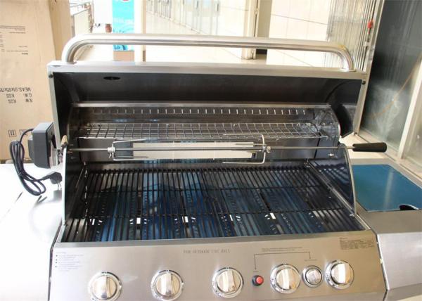 Factory directly sale 6 Burners cooking grates Gas BBQ Grill with grease tray