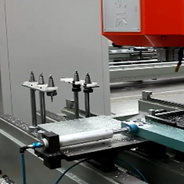 Plastic door frame make curtain wall automatic aluminium door making machines aluminum profile drilling milling machine
