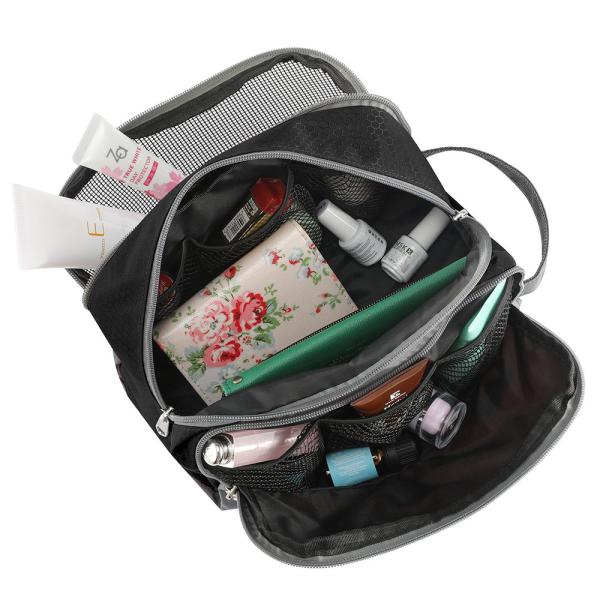 Water Resistant Mens Nylon Travel Toiletry Organizer