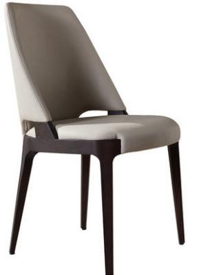 Grey Color Hotel 83cm Pu Leather Dining Chairs