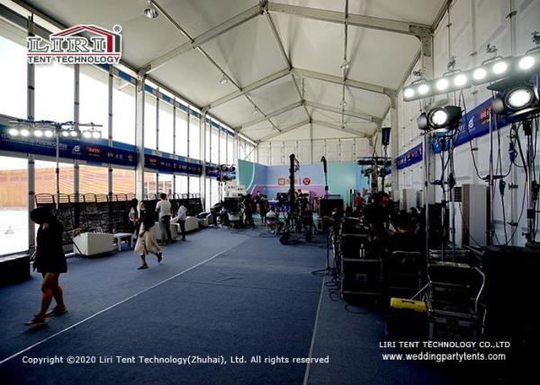 ABS Wall 40m Width Double Decker Tents For VIP Lounge