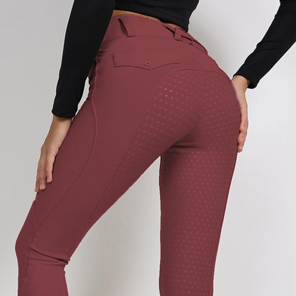 Сжатия силикона бриджей катания женщин бриджи катания места бургундского быстрого сухого полные