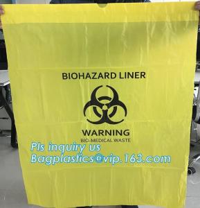 Commercial grade plastic biohazard waste bags medical waste bag, OEM Red