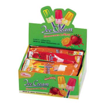 As crianças frutificam pirulitos dos doces duros o gelado com fluorescência 8g * 30pcs