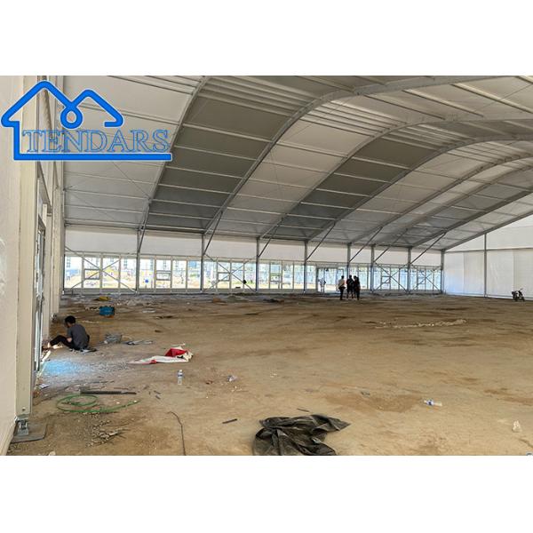 High Peak 25x40m Sports Hall Tent Galvanized Steel All-Weather Shell for Tennis Court
