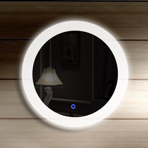 IP44 Hotel Makeup LED Backlit Mirror / Luxury Oval Bathroom Mirrors