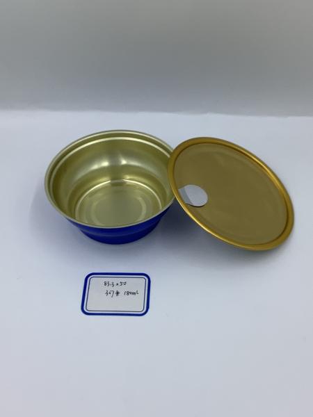 180ml Two Piece Aluminum Foil Bowl 83.3mm×50mm Corrosion Proof Temperature Resistance