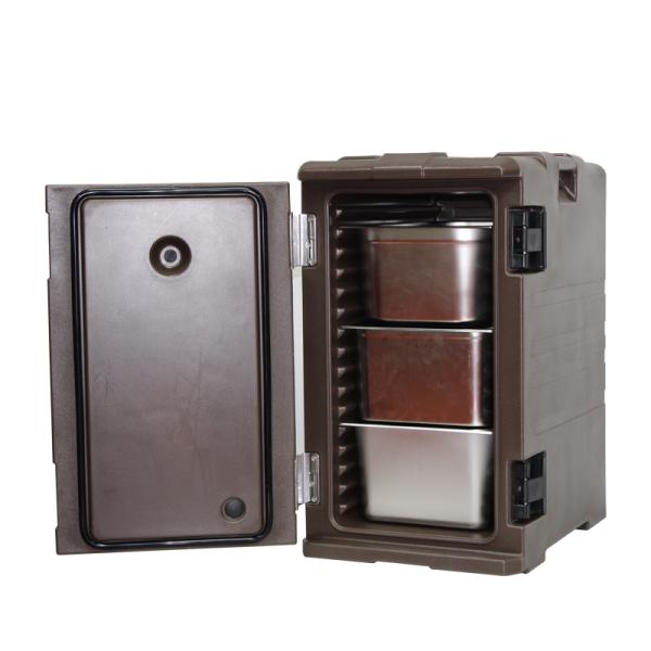 Thermal Box Insulated Food Pan Carrier 120L Dark Coffee