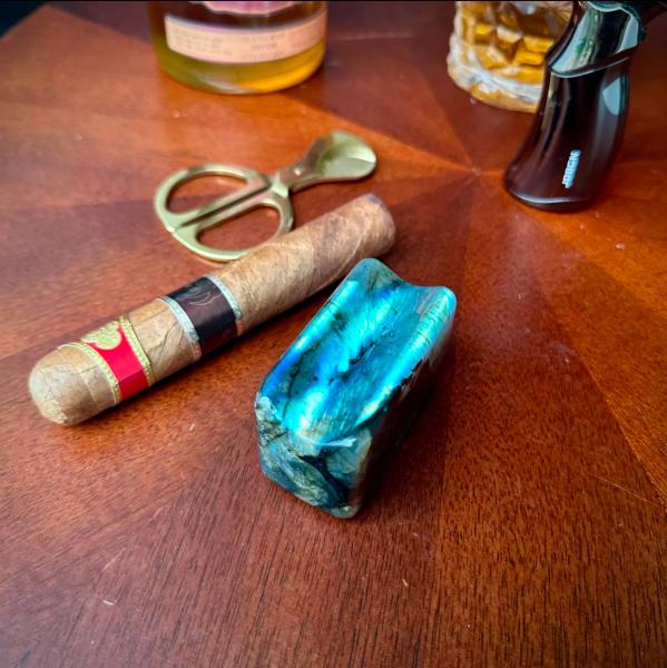 Blue Emerald Marble Cigar Rest Natural With Luxury Design Scratchproof