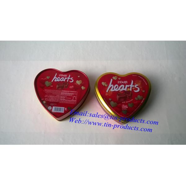 Heart Shaped Tin Gift Box, Heart Shaped Tin Gift Box  for different choclate