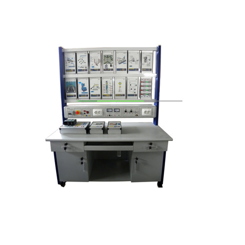 Vocational Training Tools And Equipment Electrical Installation Lab Bench PLC Simulator Industrial Programmable