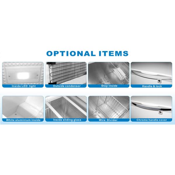 Замораживатель комода 3 дверей коммерчески глубокий корзина 1380 литров съемная