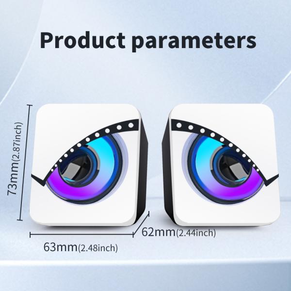 Динамики для ПК DC5V 2.0 60 Гц-20 кГц