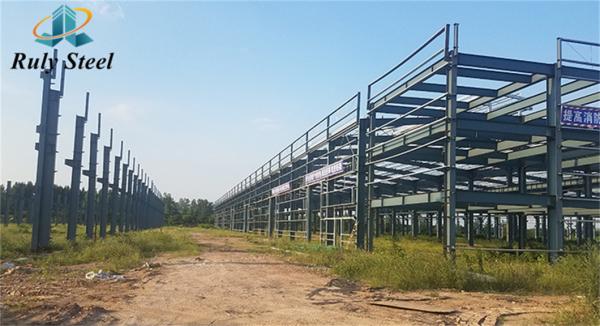Atelier préfabriqué en acier à grande portée personnalisé avec structure en H