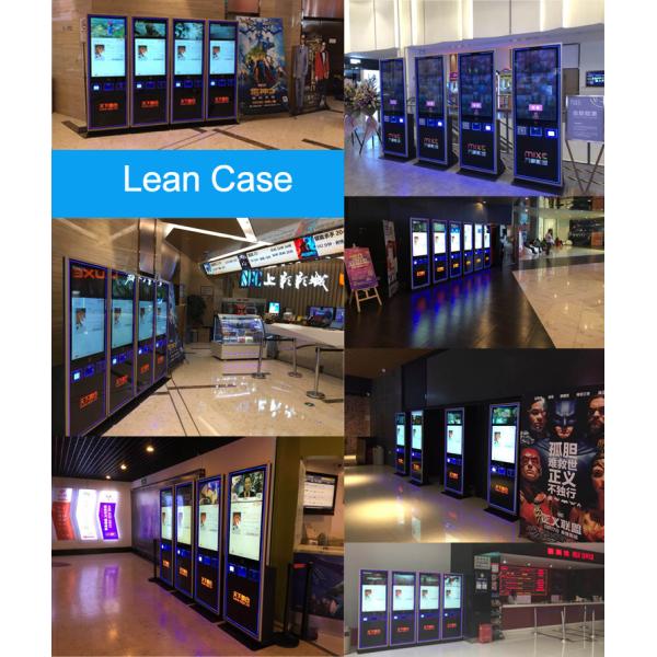 43 Inch Food Ordering Self Service Bill Payment Cash Acceptor Ticket Vending Machine