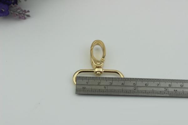 Nickel free zinc alloy 38 mm oval ring bag hardware snap hook for  leather straps