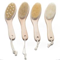 Exfoliating Dry Body Bath Shower Brush Chicken Legs Shape Natural Wooden Nylon