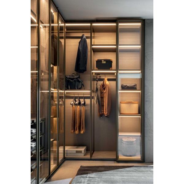 5M Sliding Door Wardrobe Closet With Open Shelves And Jewelry Drawer