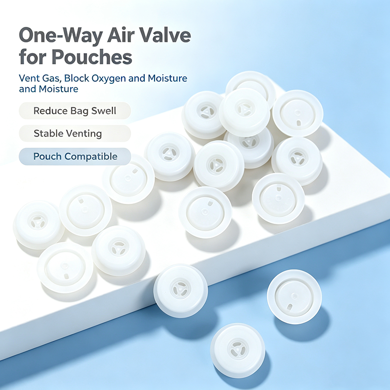 Non-Filter One-Way Exhaust Valve for Coffee Bags | Food-Grade Degassing Valve for Stand Up Pouches