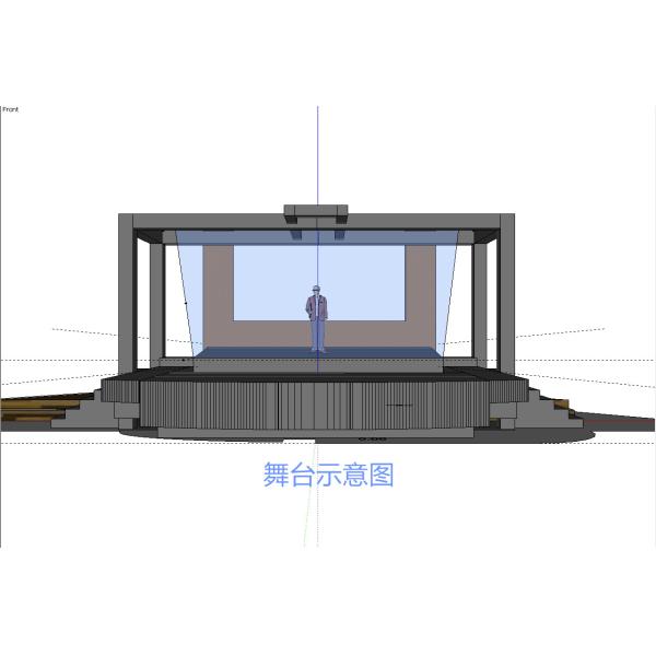 Проекция экрана 3D цифров голографическая голографическая для выставки Hologram 3D