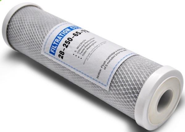 10'' CTO Activated Carbon Filter Cartridge 45 Degree Water Temperature